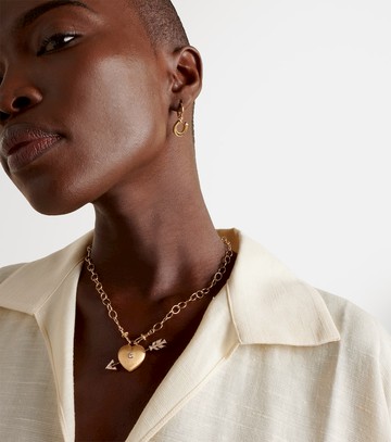 Marie Lichtenberg Rosa 18kt gold necklace with diamonds