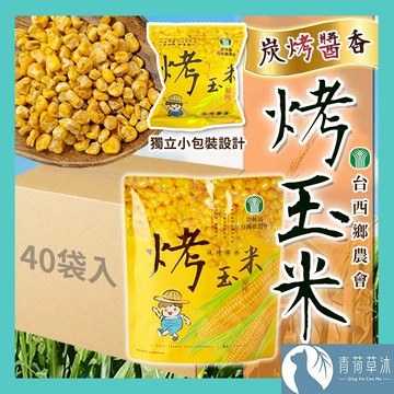 【隔日到貨】烤玉米 台西鄉農會 醬香炸玉米 整箱40袋入 玉米粒 香脆玉米 零食 伴手禮 點心 隨手包【青荷草沐】