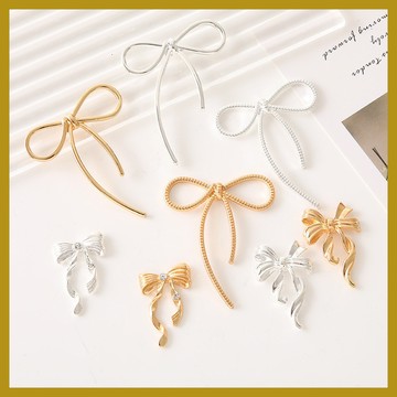 鋅合金蝴蝶結配飾 手機殼背貼美容材料 汽車出風口diy飾品配件 手作材料 奶油膠配件 飾品材料 飾品配件 diy手機殼