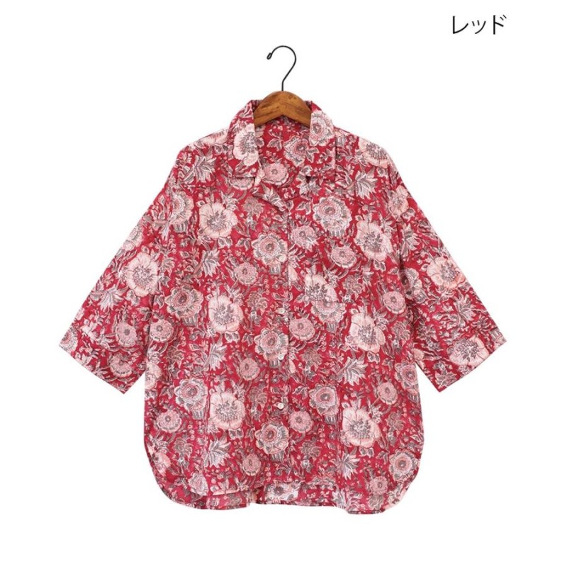 【新作】 shanti / シャツ ディンティブロック [メール便対象品] Shanti Shanti ディンティブロックシャツ【WEB限定】 ／ 開襟
