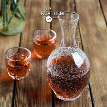 邊集EDITOR法國LaRochere冰裂紋酒杯醒酒器葡萄酒壺分酒器禮物