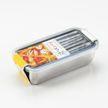 日本製 YOSHIKAWA 吉川 不鏽鋼長方型附蓋保鮮盒 1150ml 便當盒 醃製小菜＊夏日微風＊