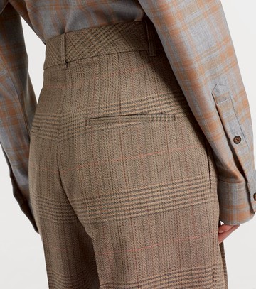 Róhe Checked virgin wool straight pants