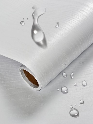 廚柜灶臺貼紙自粘墻紙防水加厚仿木紋家具翻新窗臺面美縫貼桌角邊