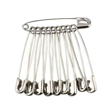 楓林宜居 高強度鋼絲加硬別針固定衣服扣針不繡鋼別針扣大號小號回形針