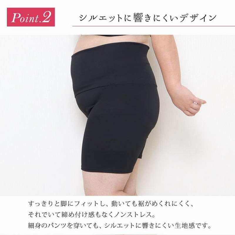 大きいサイズ レディース インナー パンツ レギンス スパッツ 抗菌防臭発熱股ズレ防止パンツ 股ズレパンツ ハイウエスト 秋服 冬服 LL 2L 3L  4L 5L 6L 7L 黒 | LINEショッピング