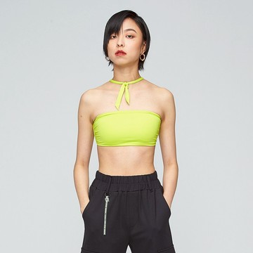 Ultracool-涼感交叉綁帶平口背心(女)-檸青