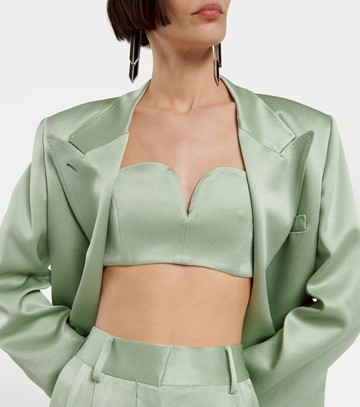 Blazé Milano Clyde satin bandeau bra