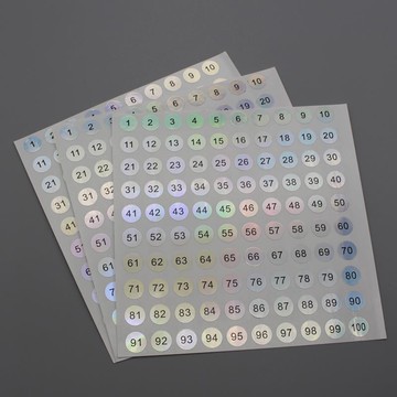 💗台灣出貨💗甲油膠數字貼紙號碼貼杯子編號尺碼標籤美甲色號標籤貼不乾膠美甲