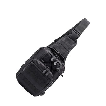 路亞釣魚輔助側背包  黑色  220 x 300 x 50 mm