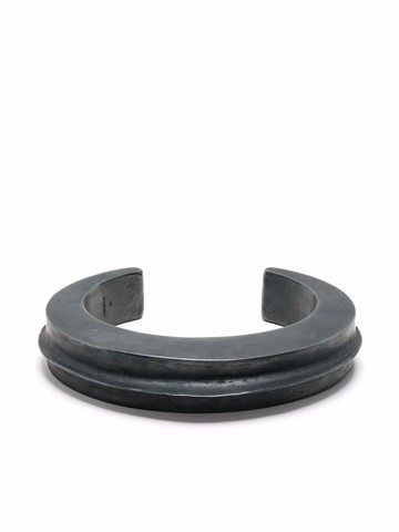 Parts of Four - Crescent Folded bracelet - unisex - Silver Plated Brass - M - Grey
