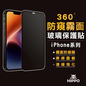 360度霧面防窺保護貼 防偷窺 磨砂 玻璃貼 適用iPhone 17 16 15 14 13 12 11 Pro Max