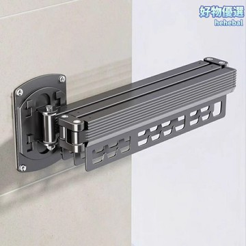 【隱形伸縮神器】摺疊晾衣架 晾衣架 晾衣杆 曬衣架 陽臺飄窗 家用室外 不鏽鋼加厚 免打孔設計 伸縮收納不佔空間