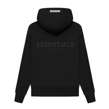 童裝essentials連帽衛衣 后背雙排膠標大印花 胸前反光印花