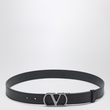 Black VLogo Signature belt