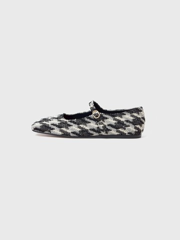 XACE Square Toe Mary-Jane_Grey/Black Multi