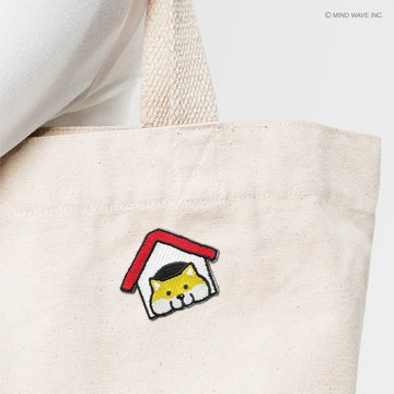 JzFun / 微笑柴犬 刺繡造型別針(家)