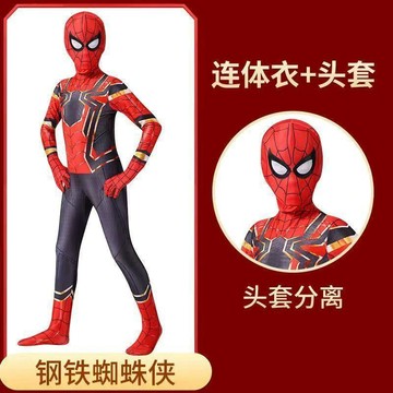 ✨元氣新品✨六一兒童節COS服蜘蛛俠衣服成人兒童連體衣男孩園舞臺演出服MVJZ