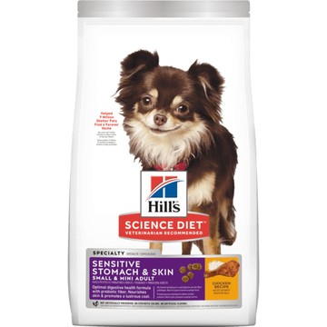 Hill's 希爾思 小型及迷你成犬 敏感胃腸與皮膚 10439狗飼料『寵喵量販店