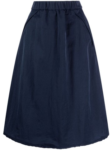 STUDIO TOMBOY - panelled elasticated-waist midi skirt - women - Nylon - S - Blue