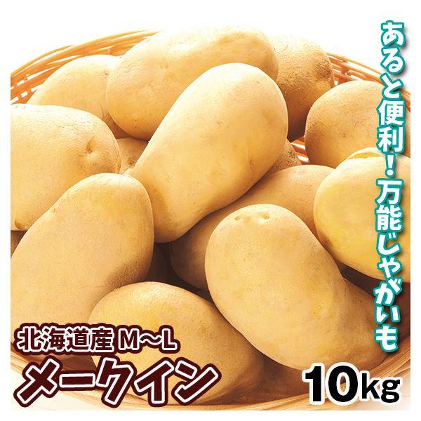 じゃがいも 10kg 北海道産 メークイン（M〜L）1箱 送料無料 芋 野菜 食品 国華園