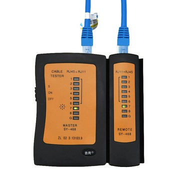 網線檢測器測試儀網絡測線器通斷器檢水晶頭工具包寬帶OE網線頭