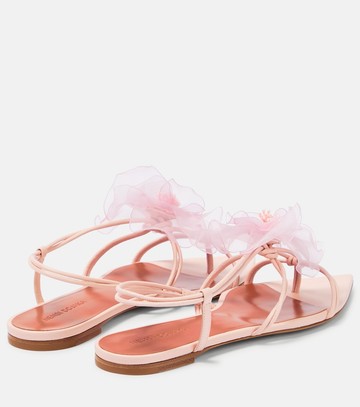 Nensi Dojaka Appliqué leather thong sandals