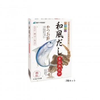 まとめ得 四季彩々 和風だし 食塩無添加 105g (3.5g×30袋) 2箱セット x [3個]  a