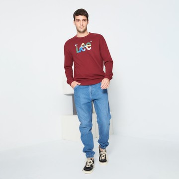 Lee 男款 側邊造型 牛仔縮口褲 10.6oz | Modern