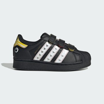 Adidas 愛迪達 Superstar LED Lights CF C [JP8087] 中童 運動休閒鞋 米奇 黑黃