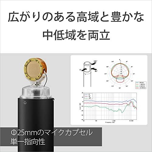 ソニー 単一指向性コンデンサーマイク 日本製 φ25マイクカプセル C-80 ブラック