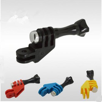 適用GoPro Hero 5/6運動相機90度轉角調節臂直角拍攝轉換接頭配件