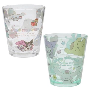 小禮堂 Sanrio 三麗鷗 透明無把壓克力杯 200ml (大集合款)