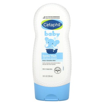 Cetaphil, 嬰兒溫和洗滌液，7.8 液量盎司（230 毫升）