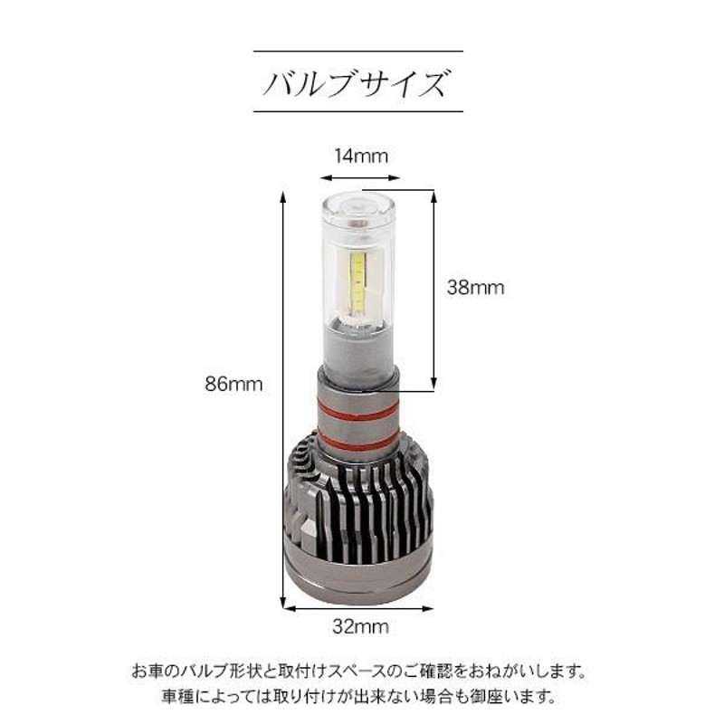 ヴィッツ 130系 超薄型 LEDヘッドライト バルブ H4 LED ベッドライト バルブ 5500K/2200LM 車検対応 CSPチップ  LEDライト カスタム KSP/NCP/SCP 電装パーツ | LINEショッピング