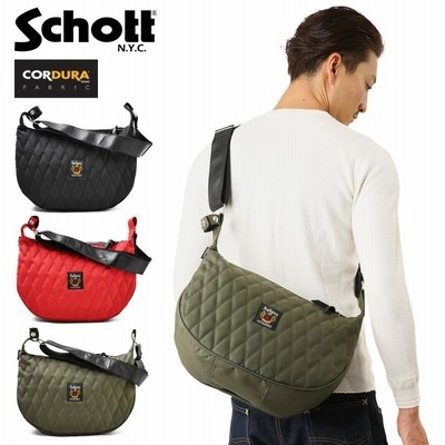 Schott ショット NYLON PADDED BANANA BAG ショルダーバッグ 3169006 ...