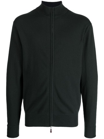 N.Peal - The Knightsbridge Zip cashmere jumper - men - Organic Cashmere - S - Green