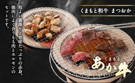 くまもとあか牛 焼肉 セット 合計1000g 2種 モモ ホルモン