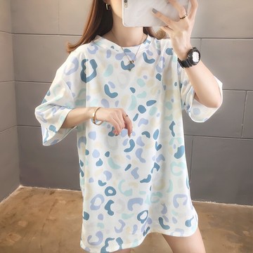 白色短袖t恤女年新款夏裝寬松韓版半袖大碼女裝胖mm上衣ins潮