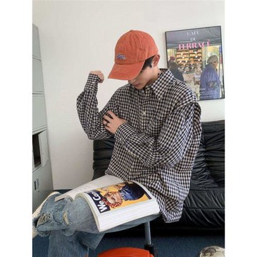 白口陽【樂高小子】韓版可拆卸袖兩串半袖襯衣秋季新款長袖襯衫男