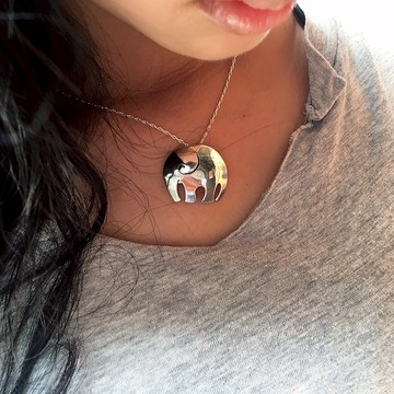 象戀花語(手工純銀墜飾項鍊),青冶金工手作的詩,愛自己,幸福中!