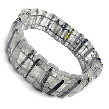 黑髮晶水晶手排手串手鍊(招財提升領袖魅力)