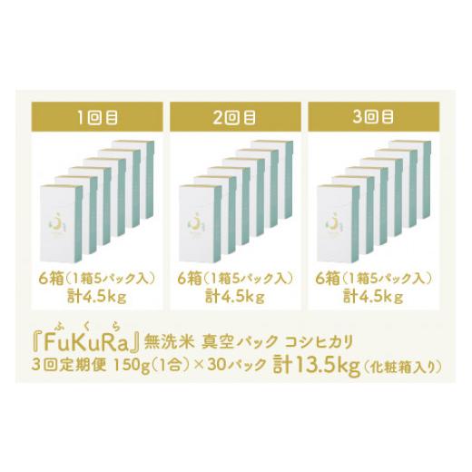 ふるさと納税 福井県 小浜市 『FuKuRa』無洗米真空パックこしひかり1合・5パック×6箱