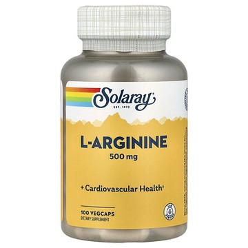 Solaray, L-精胺酸，500 毫克，100 粒素食膠囊