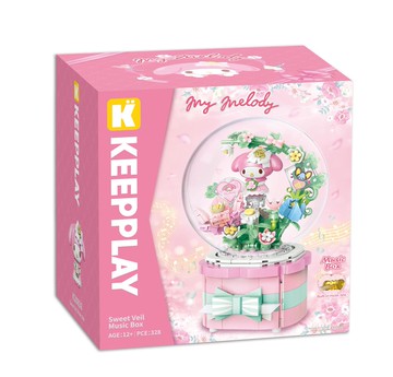 【Funbox Toys】Keepplay積木 三麗鷗 美樂蒂的甜蜜花園音樂盒