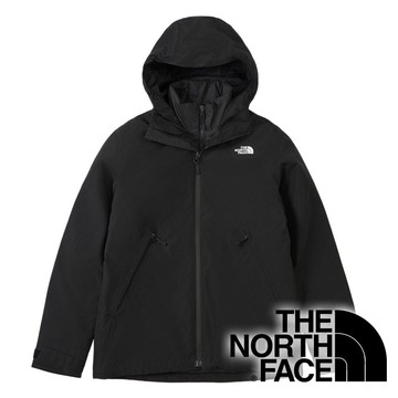 【THE NORTH FACE 美國】女Dryvent兩件式防水化纖連帽外套『黑』NF0A8FJW 戶外 露營 登山 健行 休閒 時尚 旅遊 化纖 連帽外套