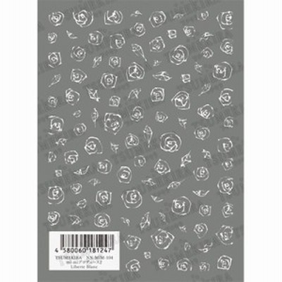 ネイルシール 花 フラワー ツメキラ mi-miプロデュース2 Liberte Blanc NN-MIM-104
