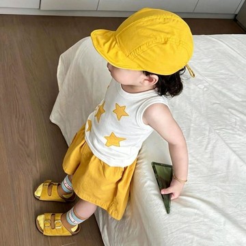 Mimo⭐男童套裝夏季夏裝寶寶兒童無袖背心兩件套休閒短褲