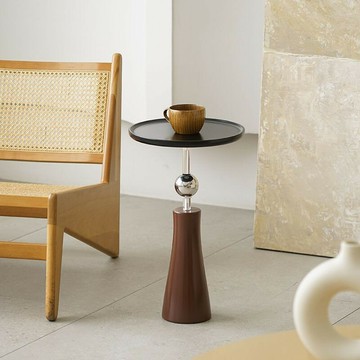 免運 可開發票 公司貨 ins風輕奢沙發茶幾小戶型客廳圓形小圓桌創意陽臺落地網紅邊幾 快速出貨PPP1111