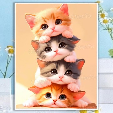 💛盒裝💛台中寄出💛 DIY鑽石貼畫 5D鑽石畫 點鑽畫 DIY立體鑽貼畫 鑽石貼 貼鑽畫鑽畫手工藝手作圓形鑽